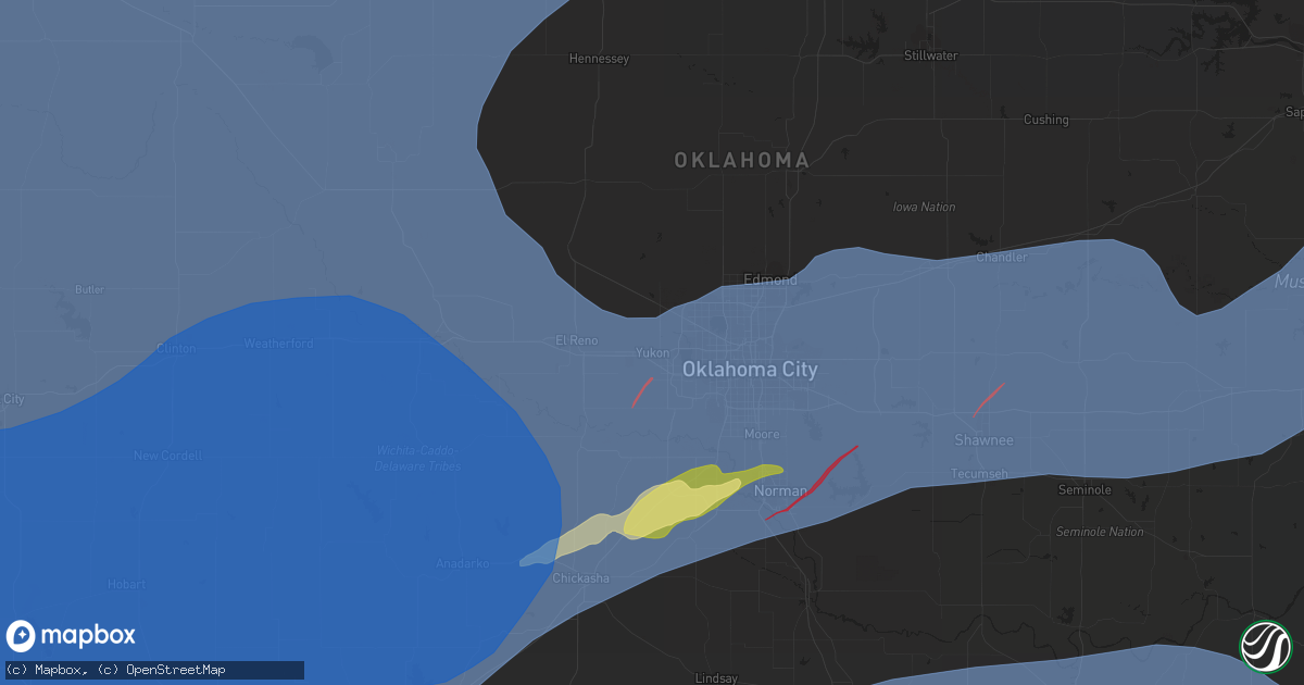 Hail Map in Yukon, OK on February 26, 2023 HailTrace